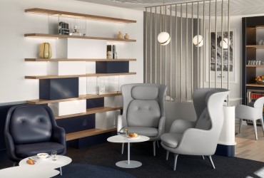 More space and comfort at the Air France lounge in terminal 2E