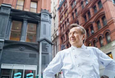 Daniel Boulud joins the team of Air France chefs on departures from the United States