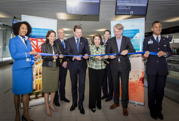 Inaugural KLM flight to Brazilian Fortaleza