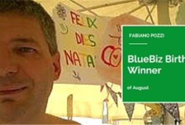 The BlueBiz birthday winner of August is Fabiano Pozzi from Italy. He won two tickets to an Air France KLM destination of his choice. 
